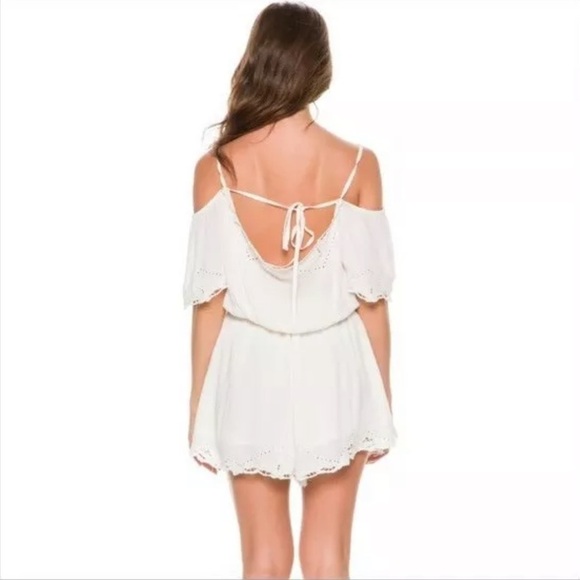 FREE PEOPLE Romance Eyelet Trim Romper - Picture 4 of 8